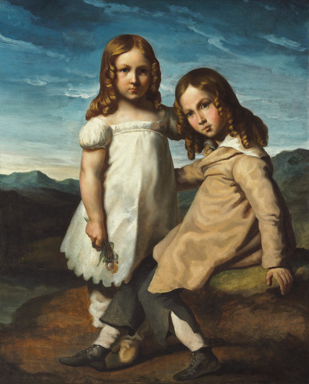 Portret Alfreda i Elisabeth Dedreux, c.1818 autorstwa Theodore Gericault