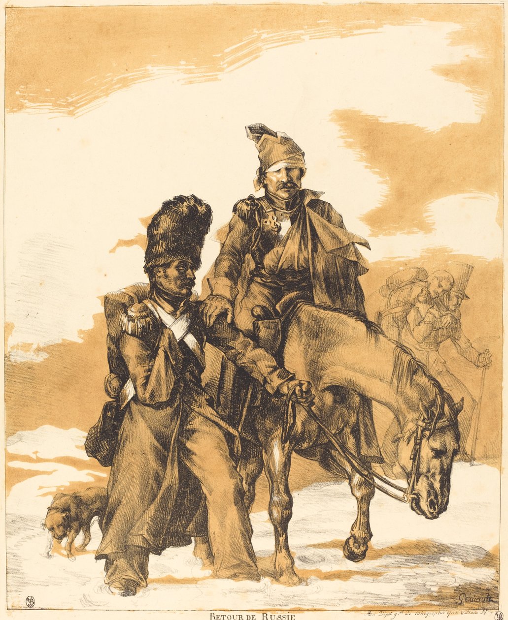 Rekolekcje z Rosji autorstwa Theodore Gericault