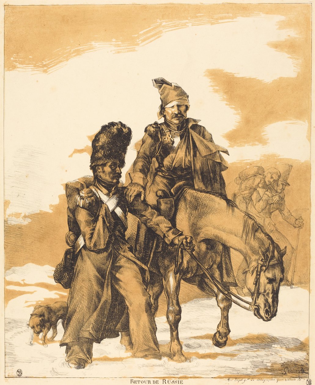 Retreat from Russia (Powrót z Rosji) autorstwa Theodore Gericault