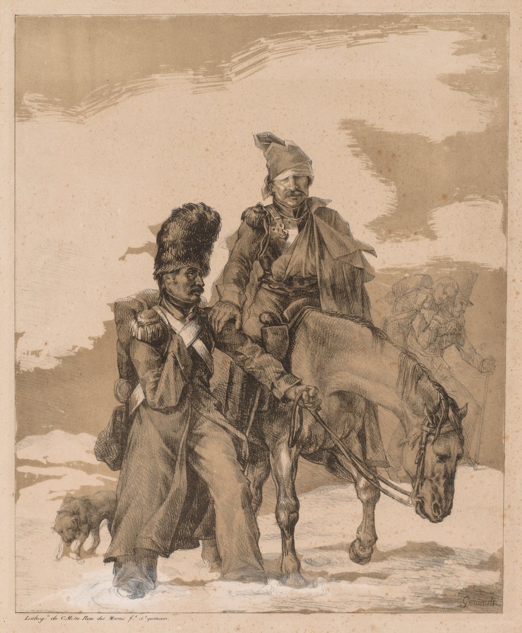 Powrót z Rosji autorstwa Theodore Gericault