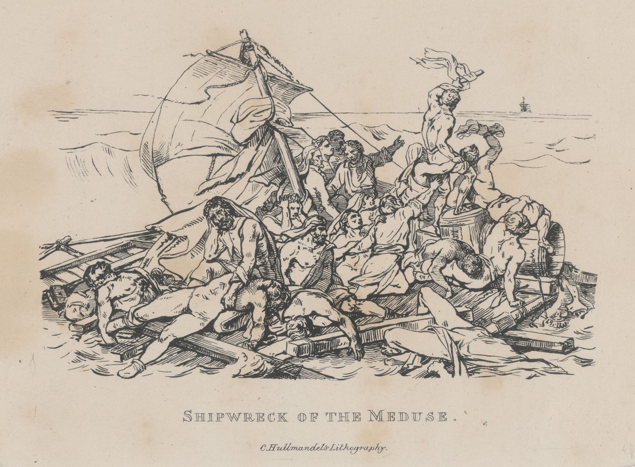 Wrak statku „Meduza” (La Radeau de la Méduse) autorstwa Theodore Gericault