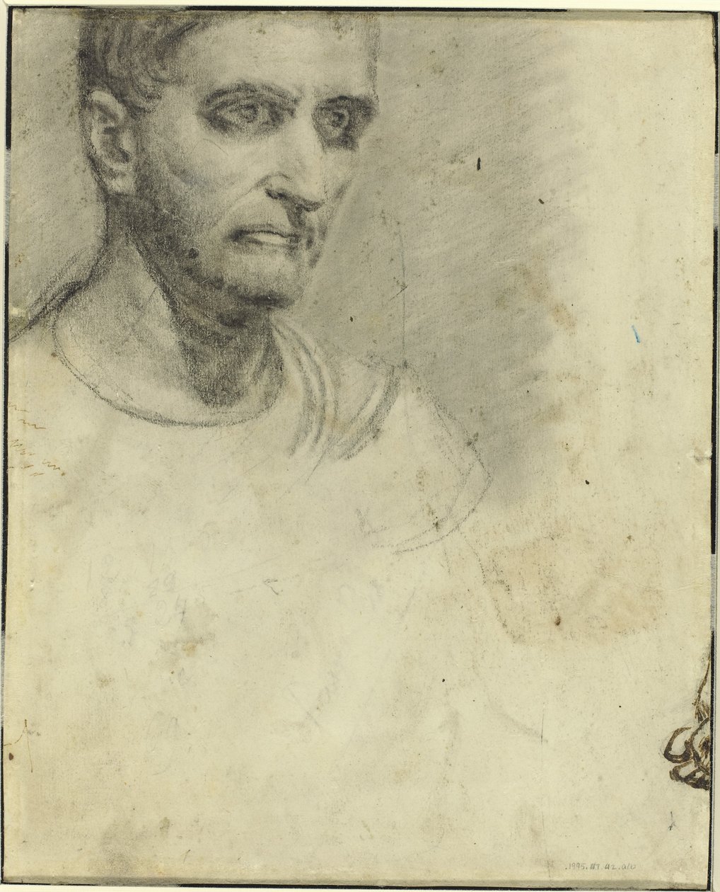 Studium mężczyzny [revers] autorstwa Theodore Gericault