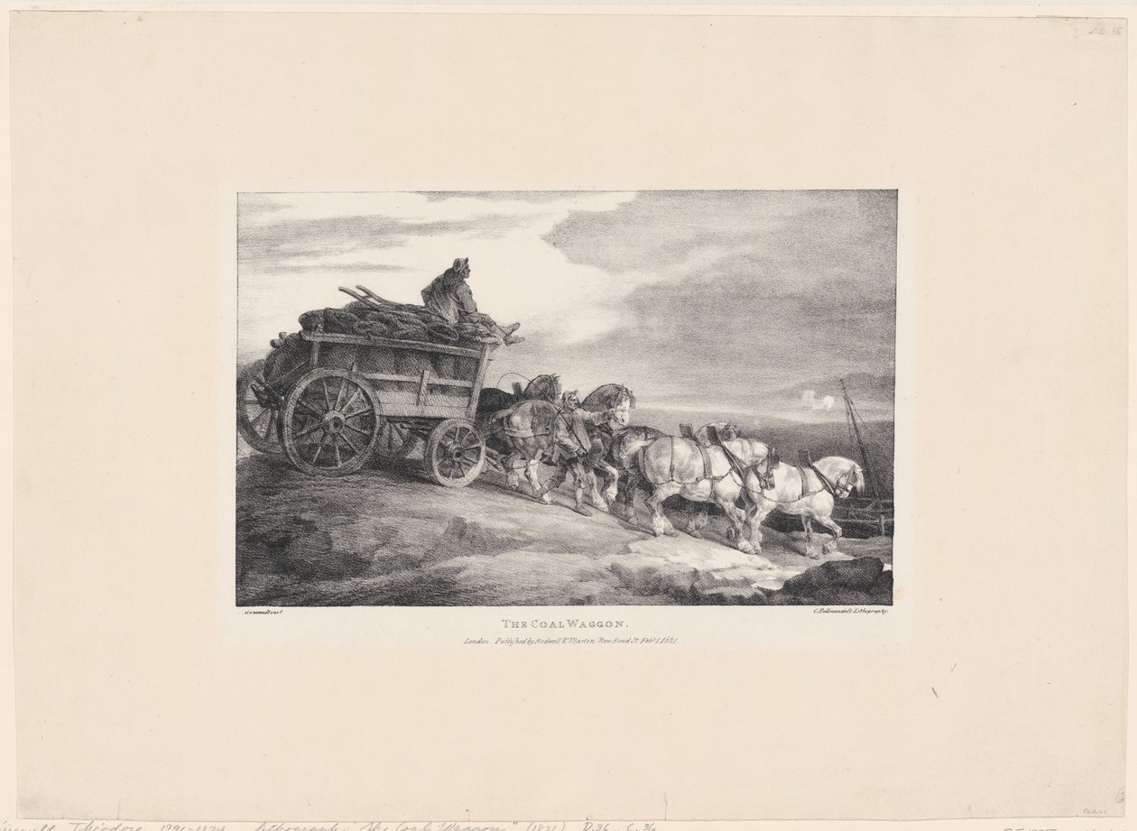 Wagon węglowy autorstwa Theodore Gericault