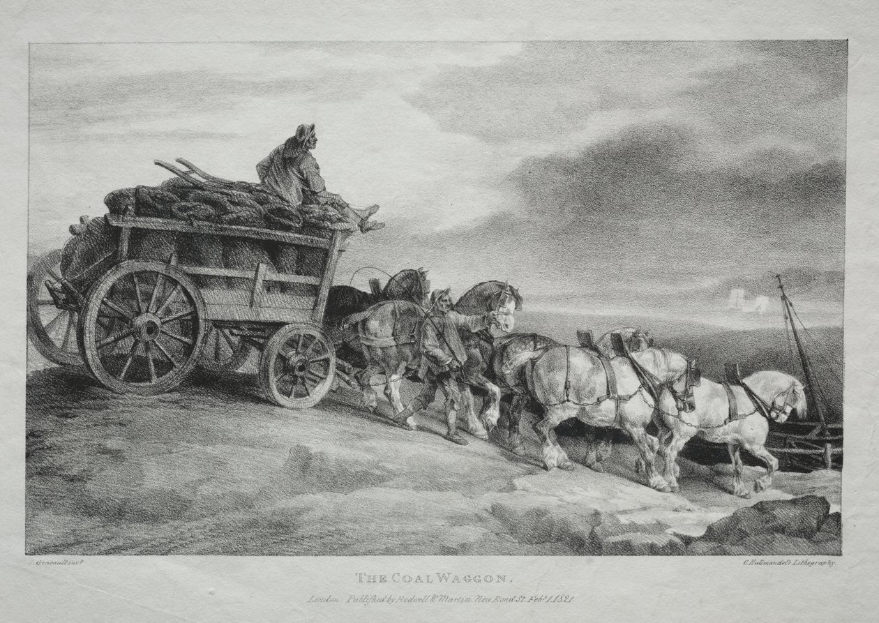 Wagon węglowy autorstwa Theodore Gericault