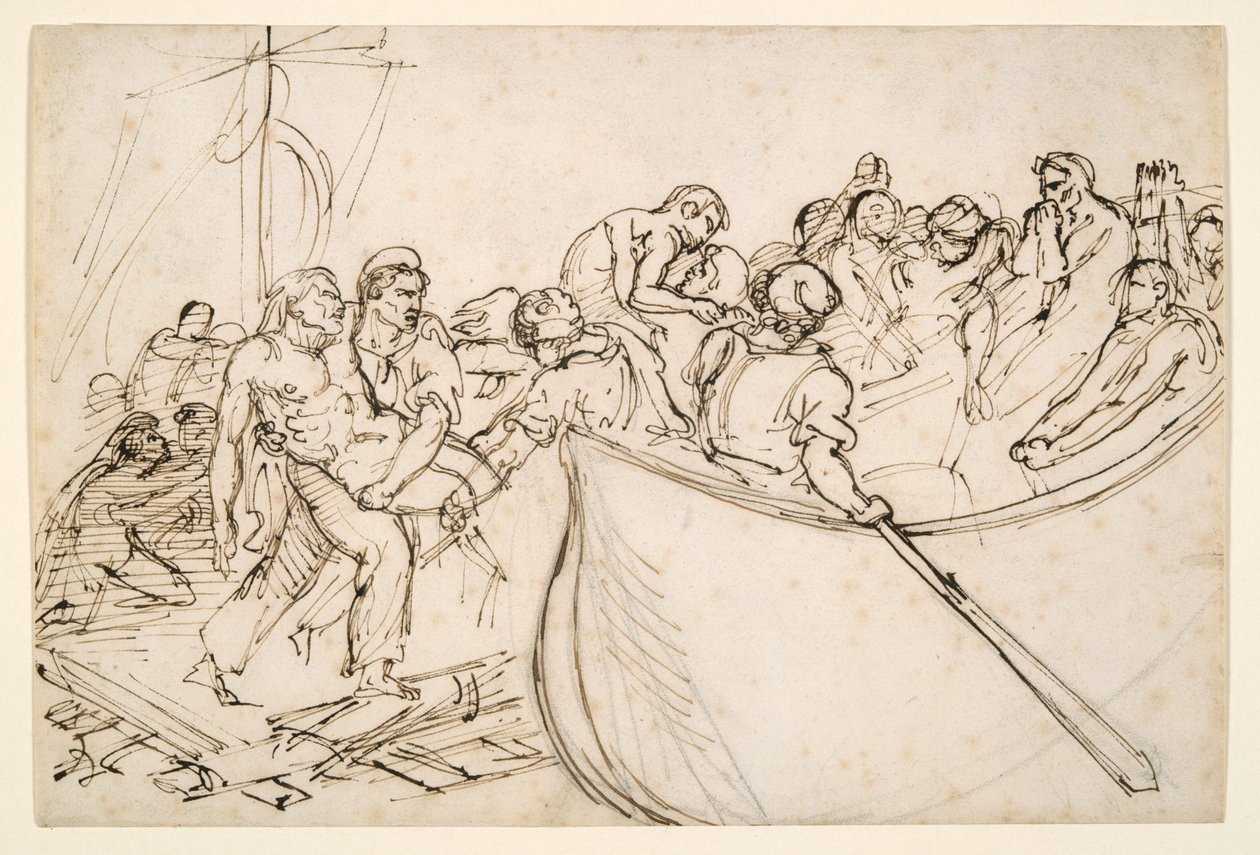 Ratowanie ocalałych z tratwy „Meduzy” autorstwa Theodore Gericault