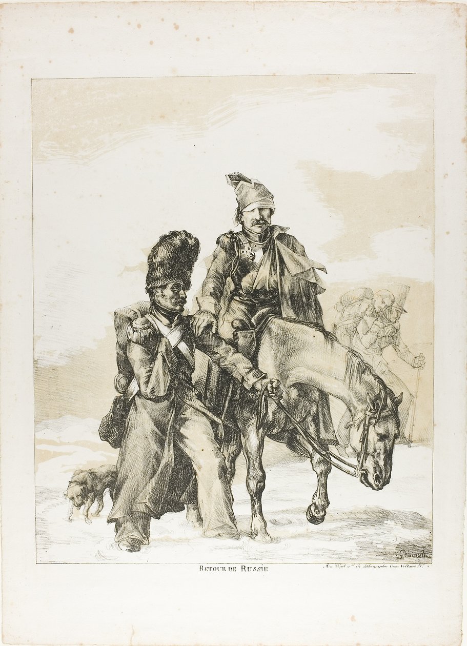 Powrót z Rosji autorstwa Theodore Gericault