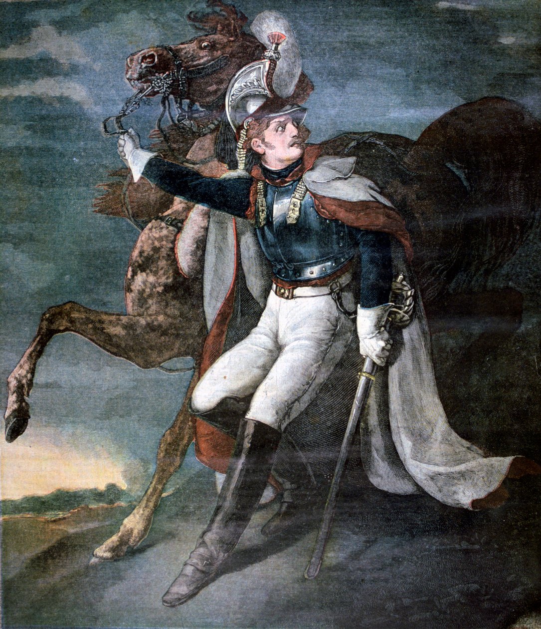 Ranny kirasjer, 1893 autorstwa Theodore Gericault