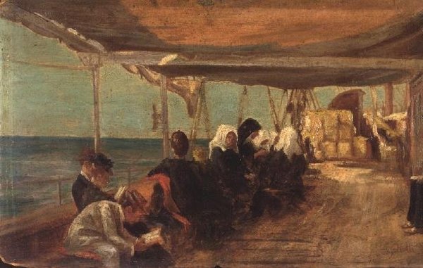 Na statku autorstwa Theodore Jacques Ralli