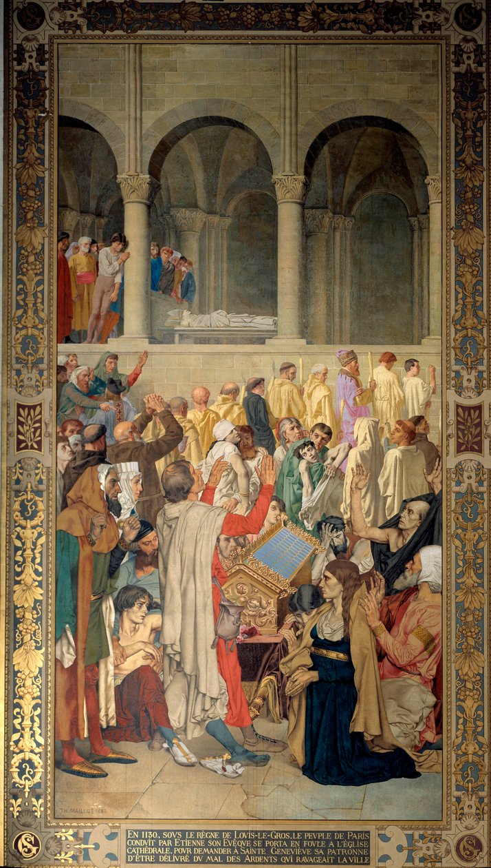 Król Ludwik VI powiedział, że Gros (1081-1137) i mieszkańcy Paryża pod wodzą Etienne