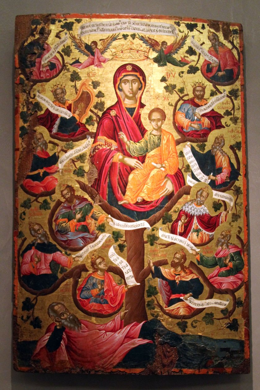 Amerykański angielski:  Tree of Jesse Drzewo Jessego (Poulakis) autorstwa Theodore Poulakis