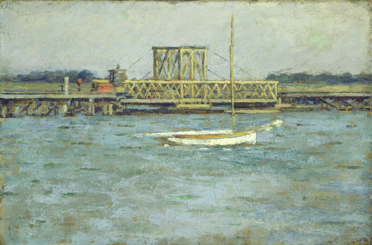 Most zwodzony - Long Branch R. R. autorstwa Theodore Robinson