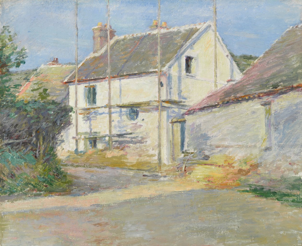 Dom z Rusztowaniem, Giverny autorstwa Theodore Robinson