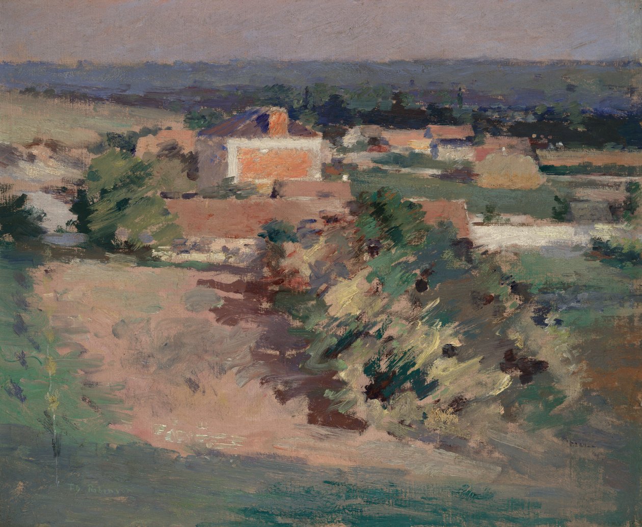 Czerwony dom autorstwa Theodore Robinson