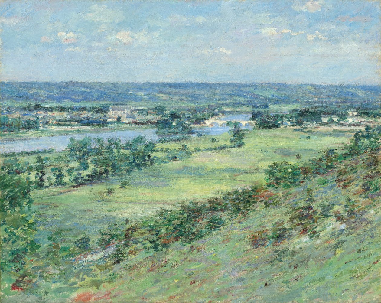 Dolina Sekwany, ze Wzgórz Giverny autorstwa Theodore Robinson