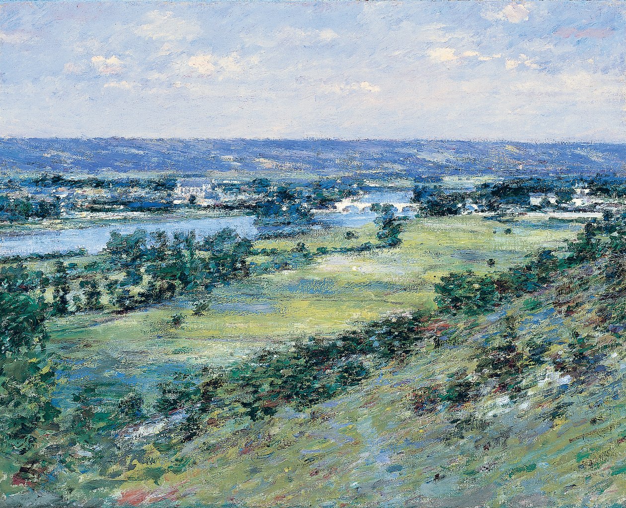 Dolina Sekwany, ze wzgórz Giverny, 1892 autorstwa Theodore Robinson