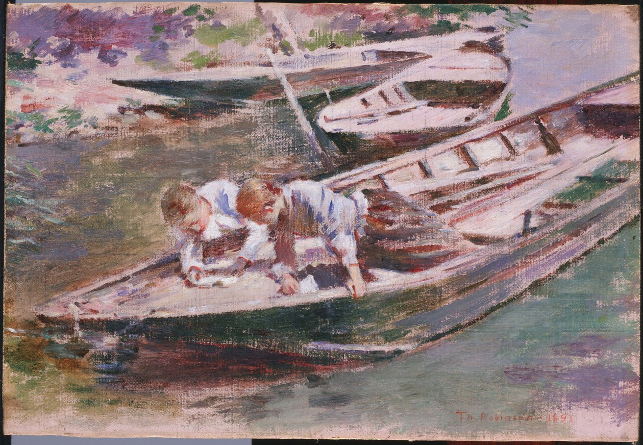 Dwoje w łodzi autorstwa Theodore Robinson