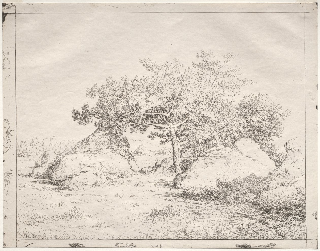 Wiśniowe drzewo w Blau autorstwa Theodore Rousseau