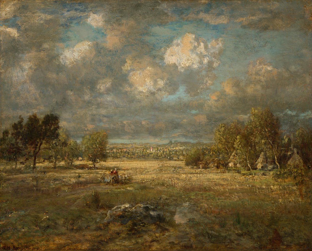 Wieś w Pikardii, 1860. autorstwa Theodore Rousseau