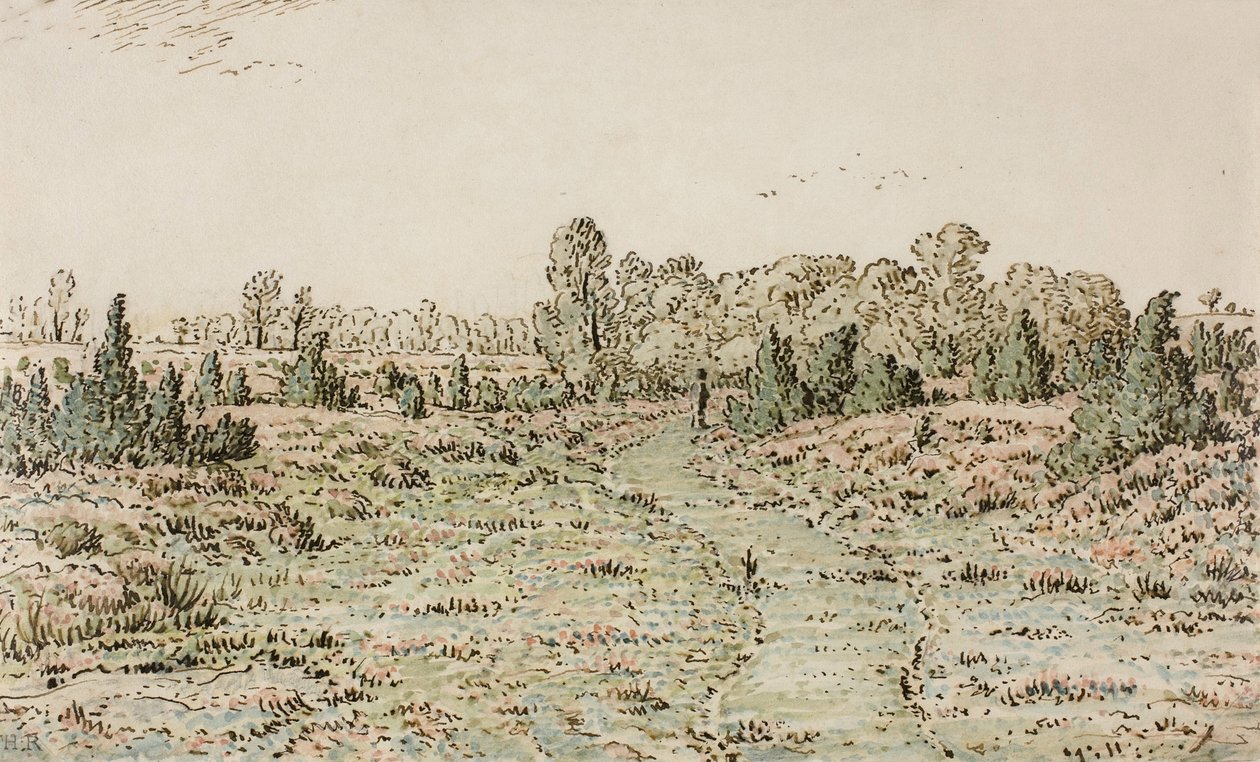 Ścieżka w Barbizonnières, 1864 autorstwa Pierre Etienne Theodore Rousseau
