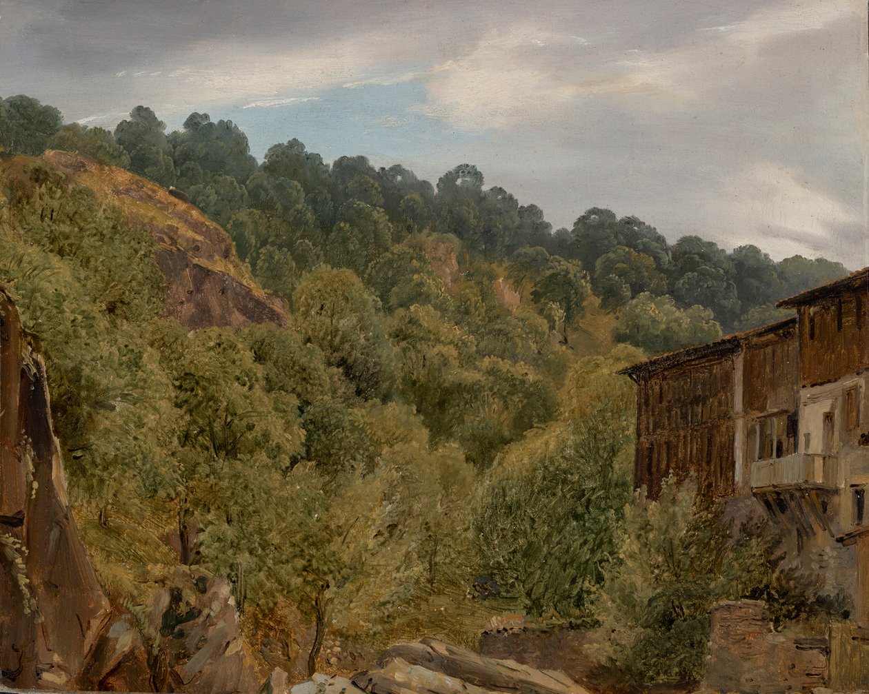 Wieś Owernii autorstwa Theodore Rousseau