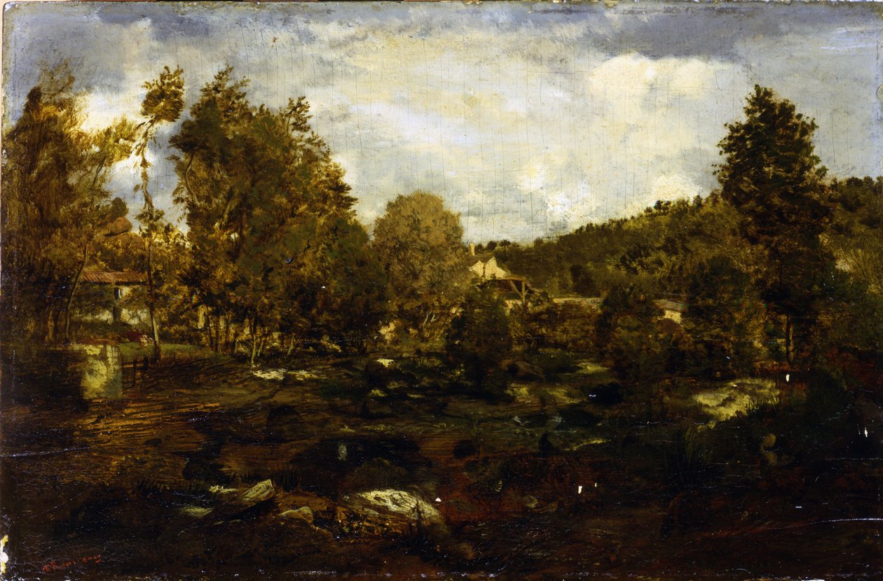 Dolina Tiffauge autorstwa Pierre Etienne Theodore Rousseau