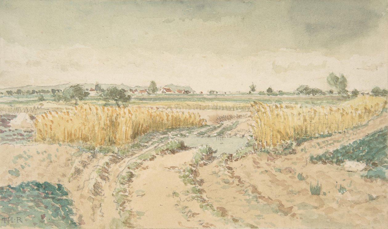 Pola pszenicy, 1865. autorstwa Theodore Rousseau