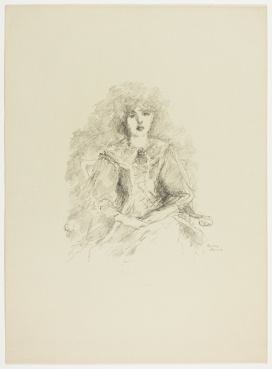 Studium przy świetle lampy autorstwa Theodore Roussel