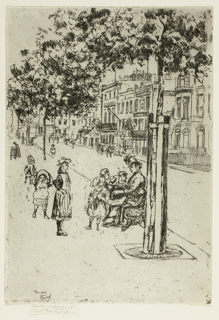 Chelsea Dzieci, Chelsea Embankment autorstwa Theodore Roussel