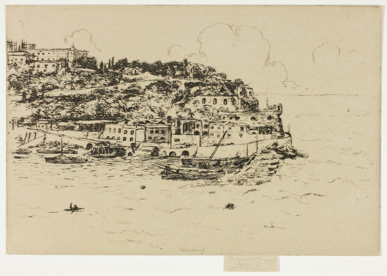 Monako z La Condamine, Monte Carlo autorstwa Theodore Roussel