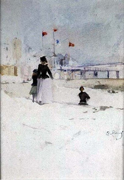 Na plaży autorstwa Theodore Roussel