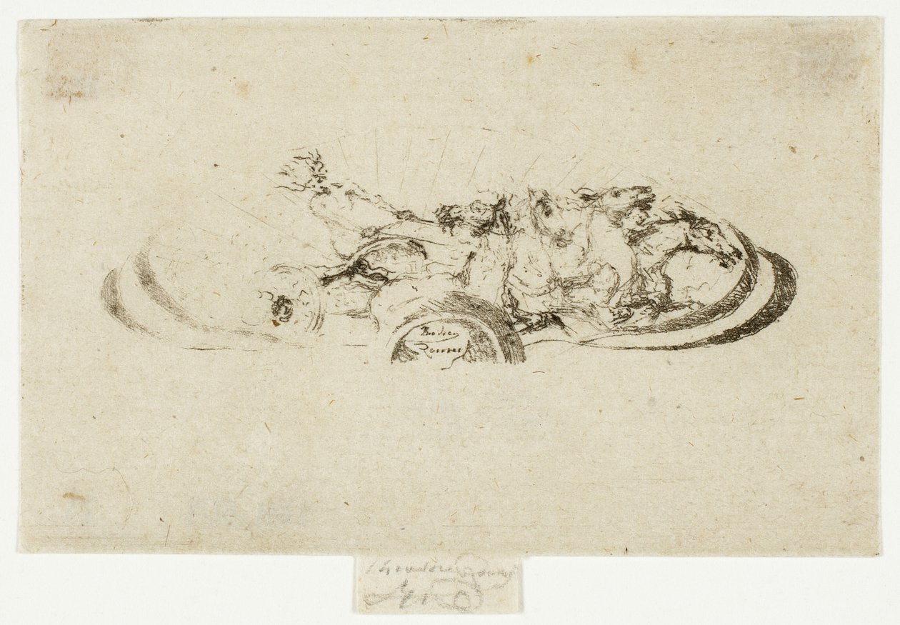 Phaeton, Studium do dekoracji ramy autorstwa Theodore Roussel