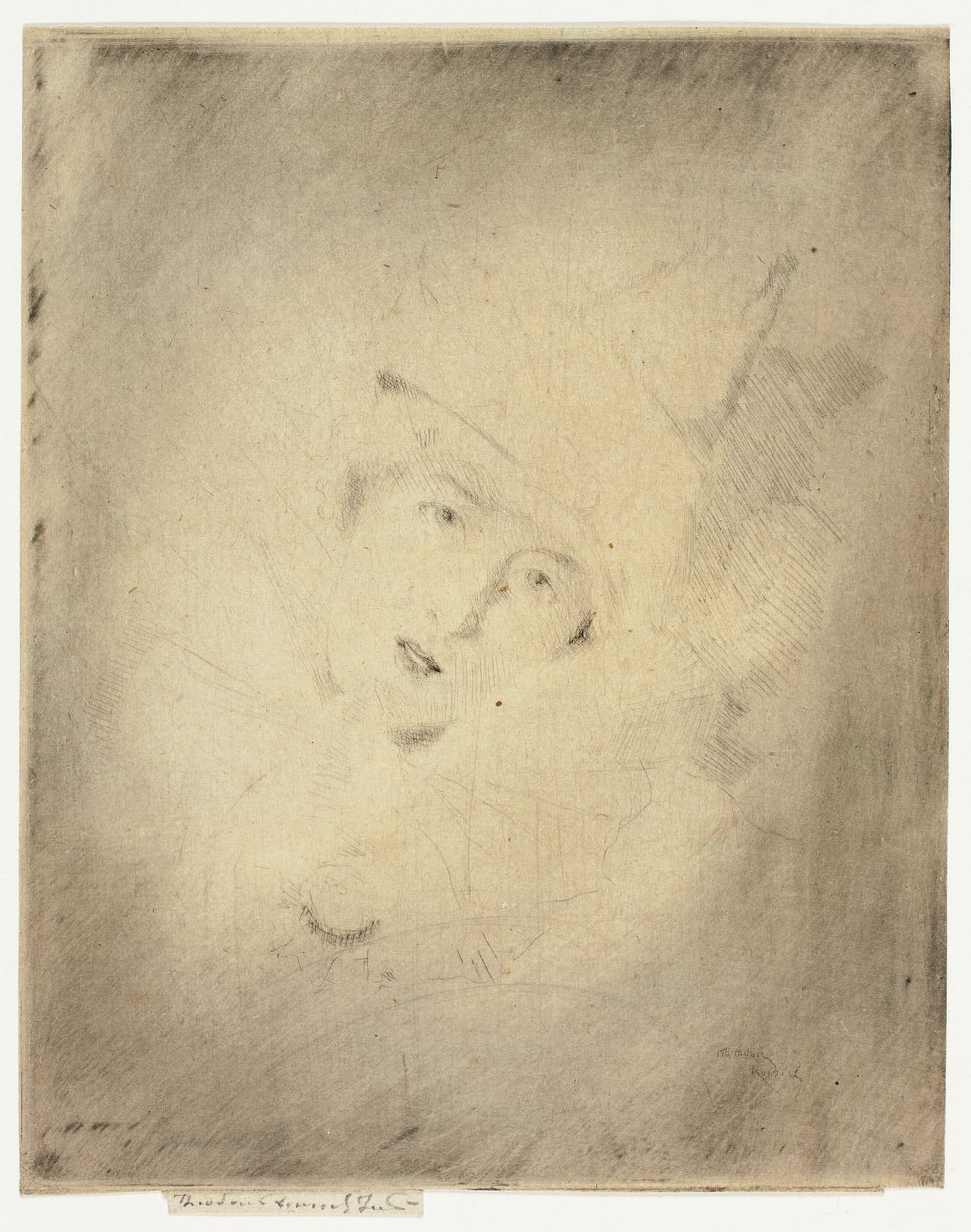 Pierrot, Portret damy A. C. autorstwa Theodore Roussel