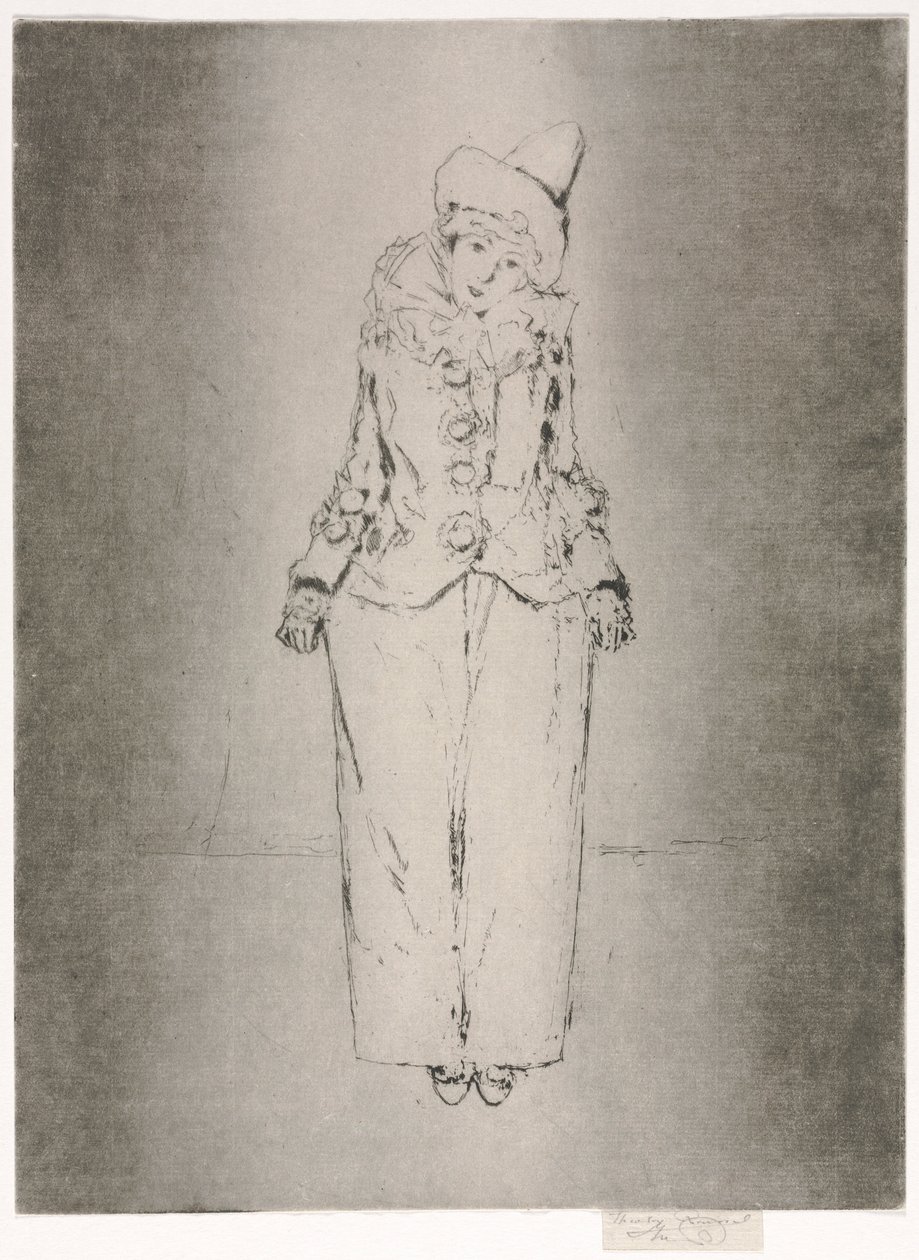 Pierrot en Pied, Portret damy A. C., 1888. autorstwa Theodore Roussel
