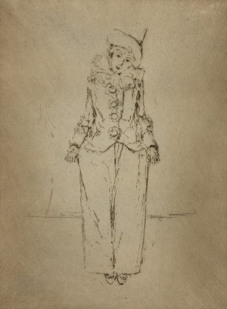 Pierrot en Pied, Portret damy A.C. autorstwa Theodore Roussel