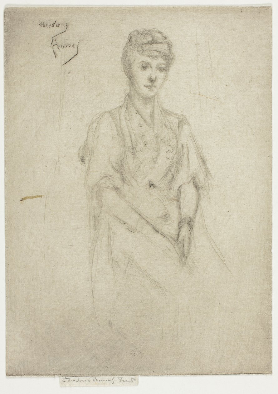 Portret pani Cyprian Williams w przebraniu autorstwa Theodore Roussel