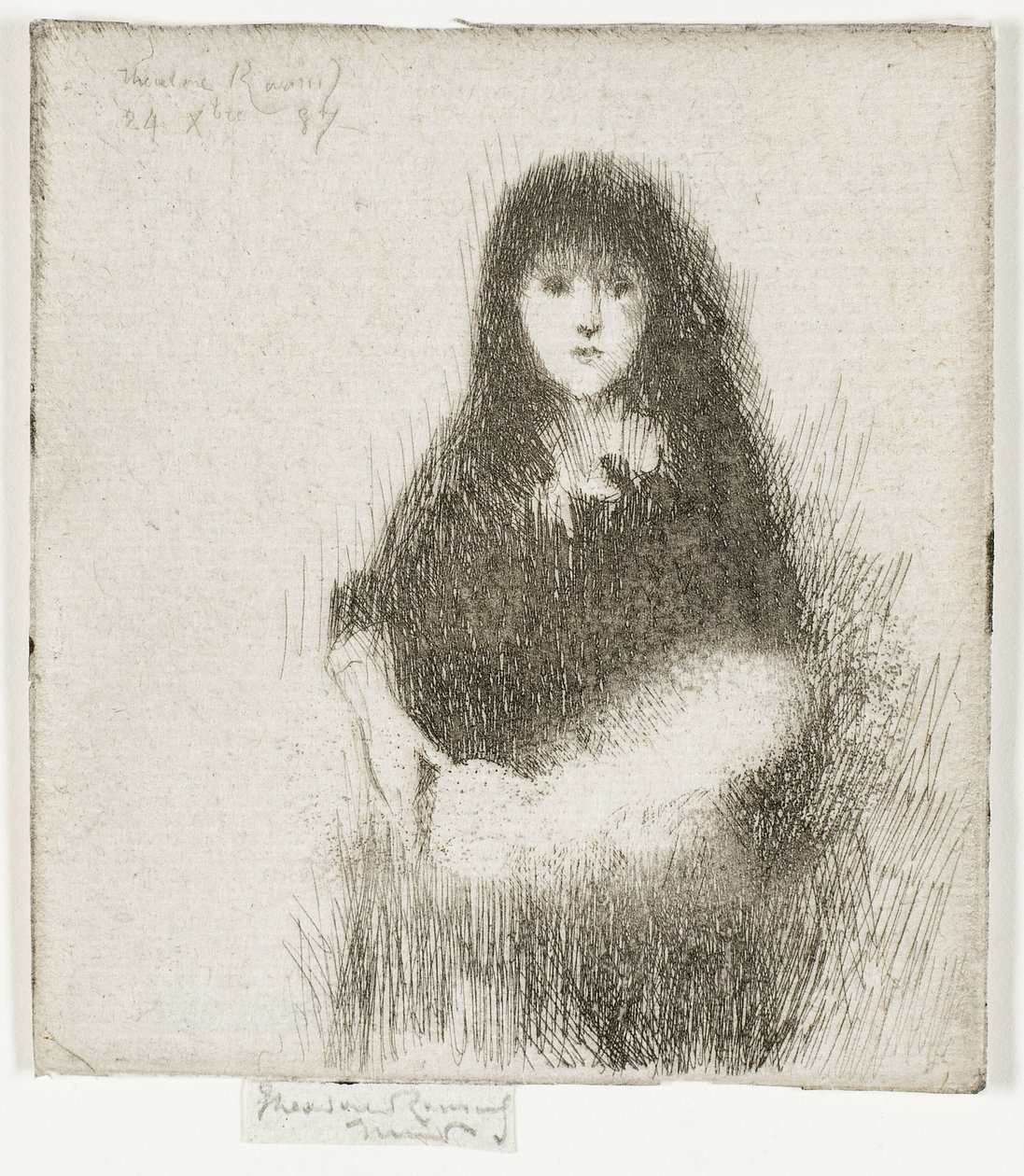 Portret małej hiszpańskiej dziewczynki autorstwa Theodore Roussel
