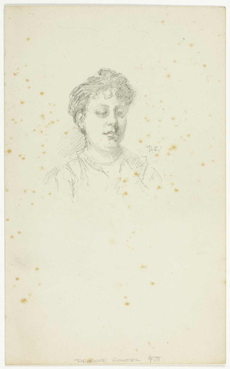 Szkic Edith Austin autorstwa Theodore Roussel