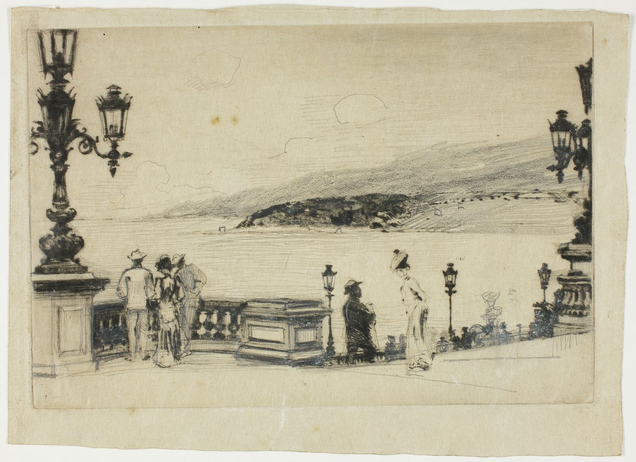 Studium na tarasie, Monte Carlo autorstwa Theodore Roussel