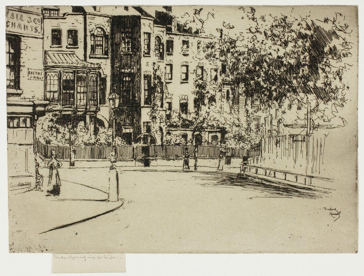Narożnik Cheyne Walk, Chelsea autorstwa Theodore Roussel