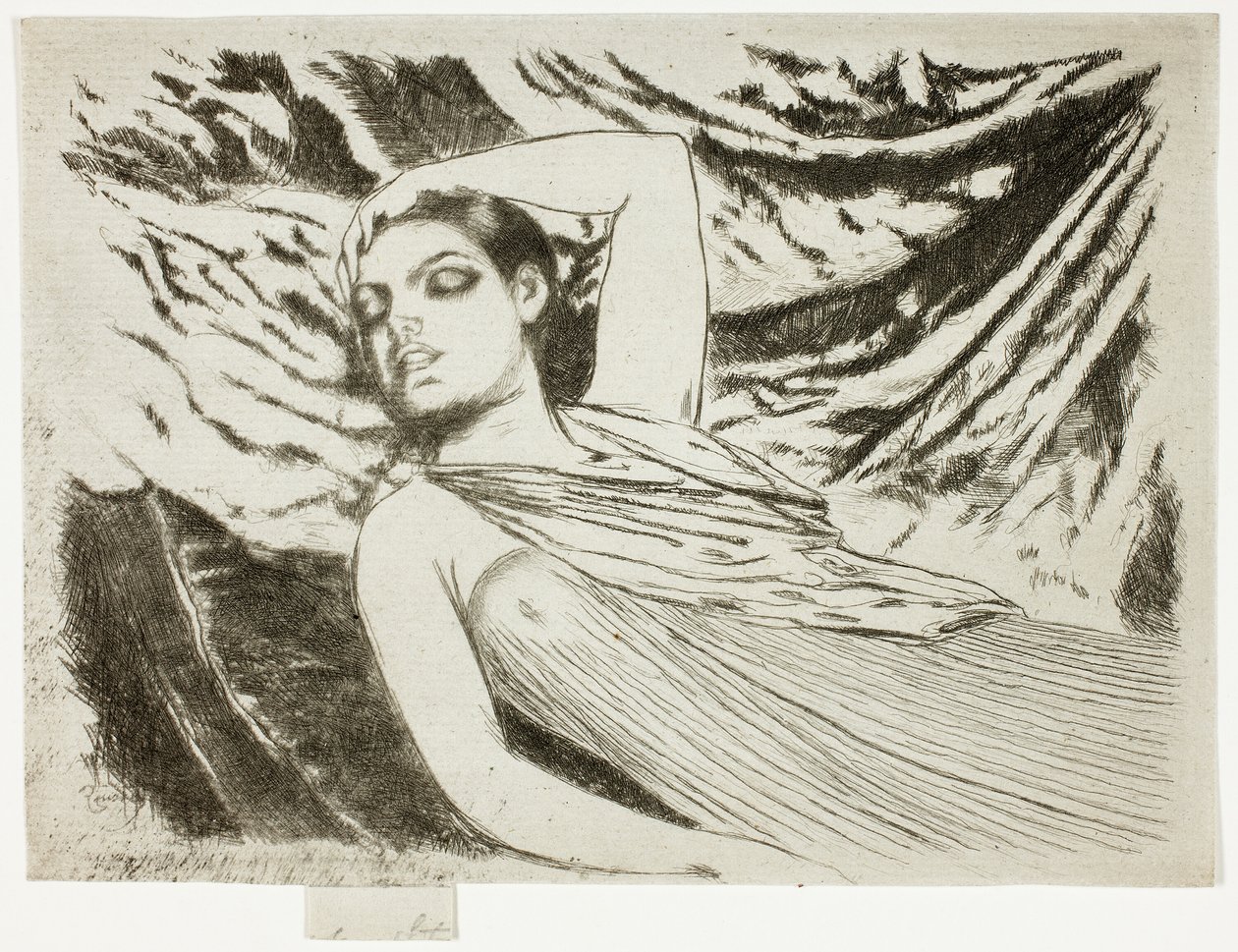 Śpiący model lub śpiący autorstwa Theodore Roussel