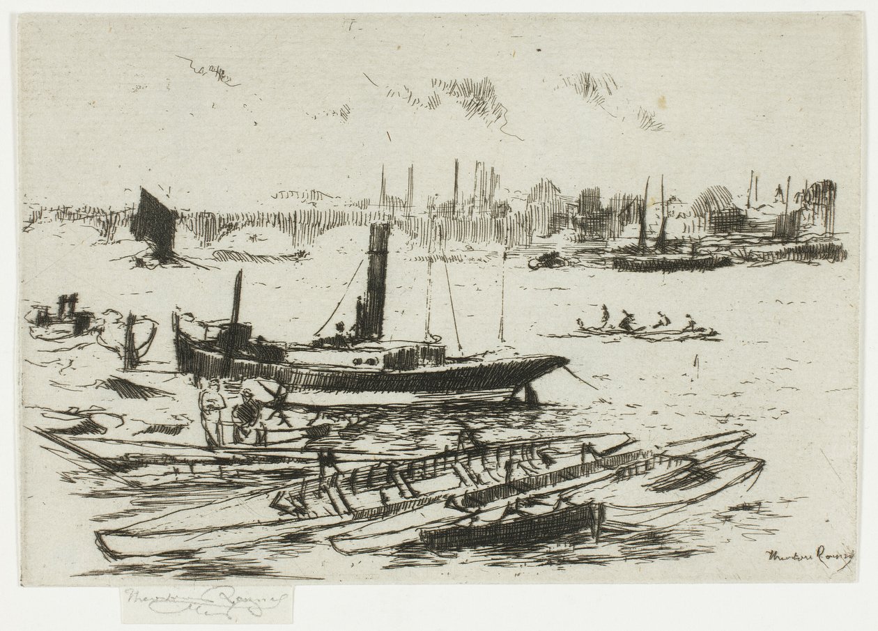 Premiera Steam, Chelsea Embankment autorstwa Theodore Roussel