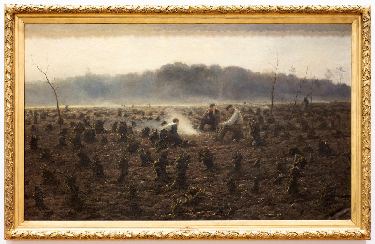 Pnie (Les Souches) (olej na płótnie) autorstwa Theodore Verstraete