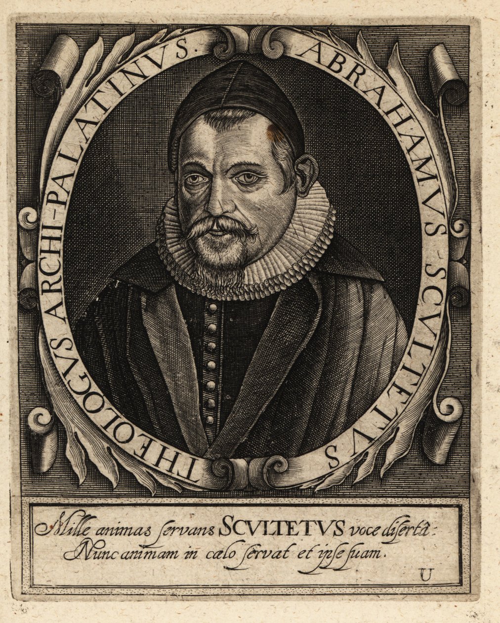 Abraham Sculletus autorstwa Theodore de Bry