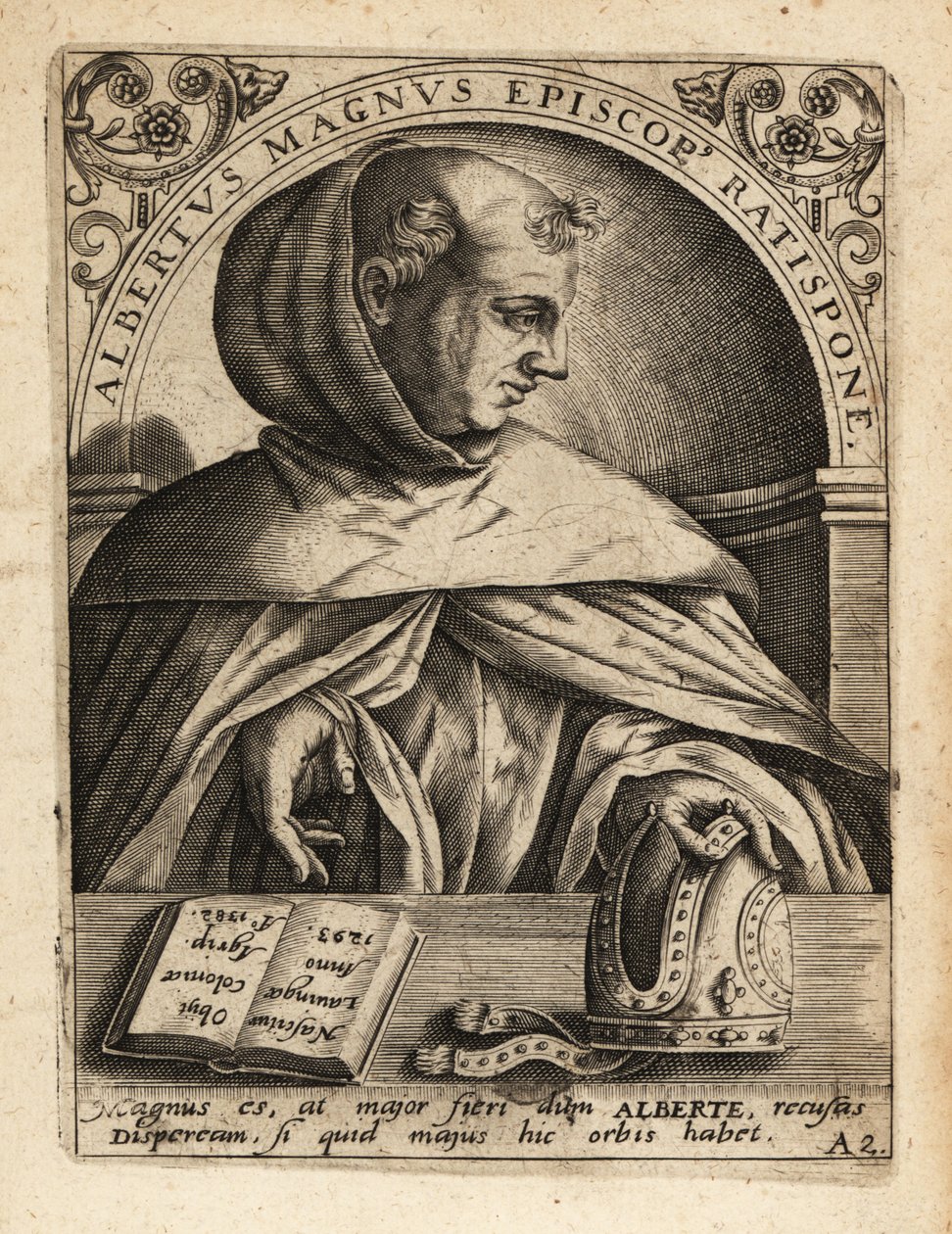 Albertus Magnus autorstwa Theodore de Bry