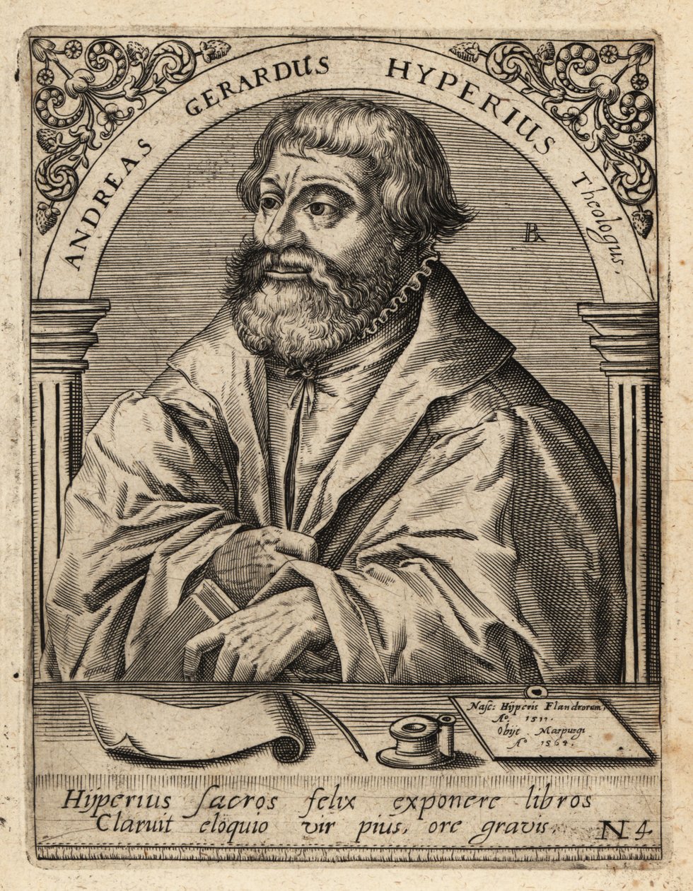 Andreas Gerhard Hyperius autorstwa Theodore de Bry