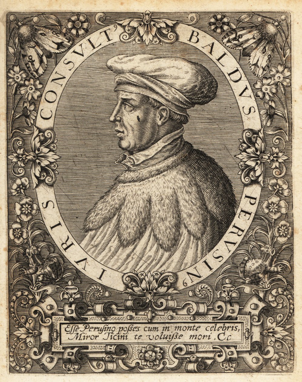 Baldus de Ubaldis autorstwa Theodore de Bry