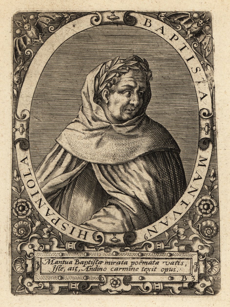 Battista Mantuański autorstwa Theodore de Bry