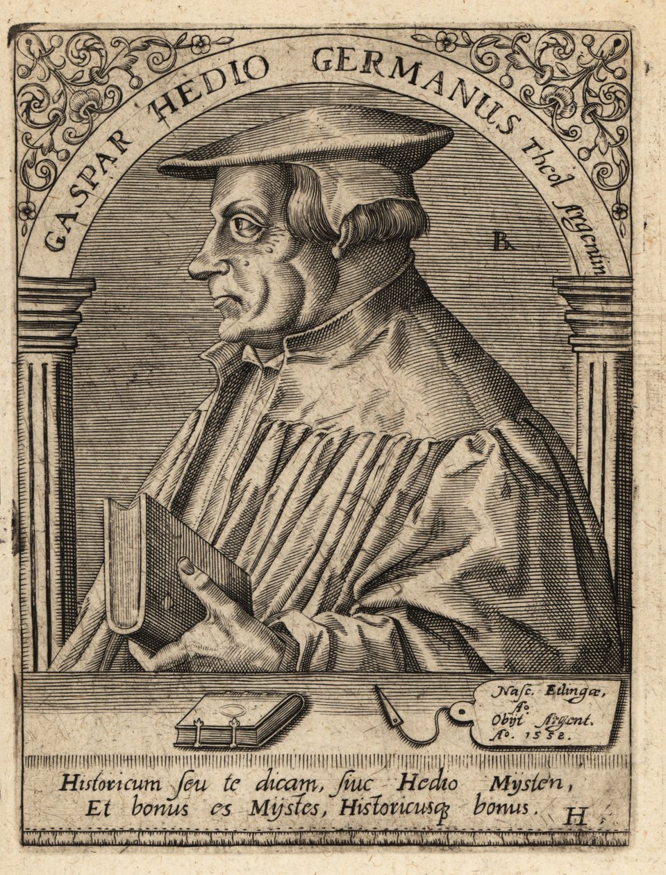 Caspar Hedio autorstwa Theodore de Bry