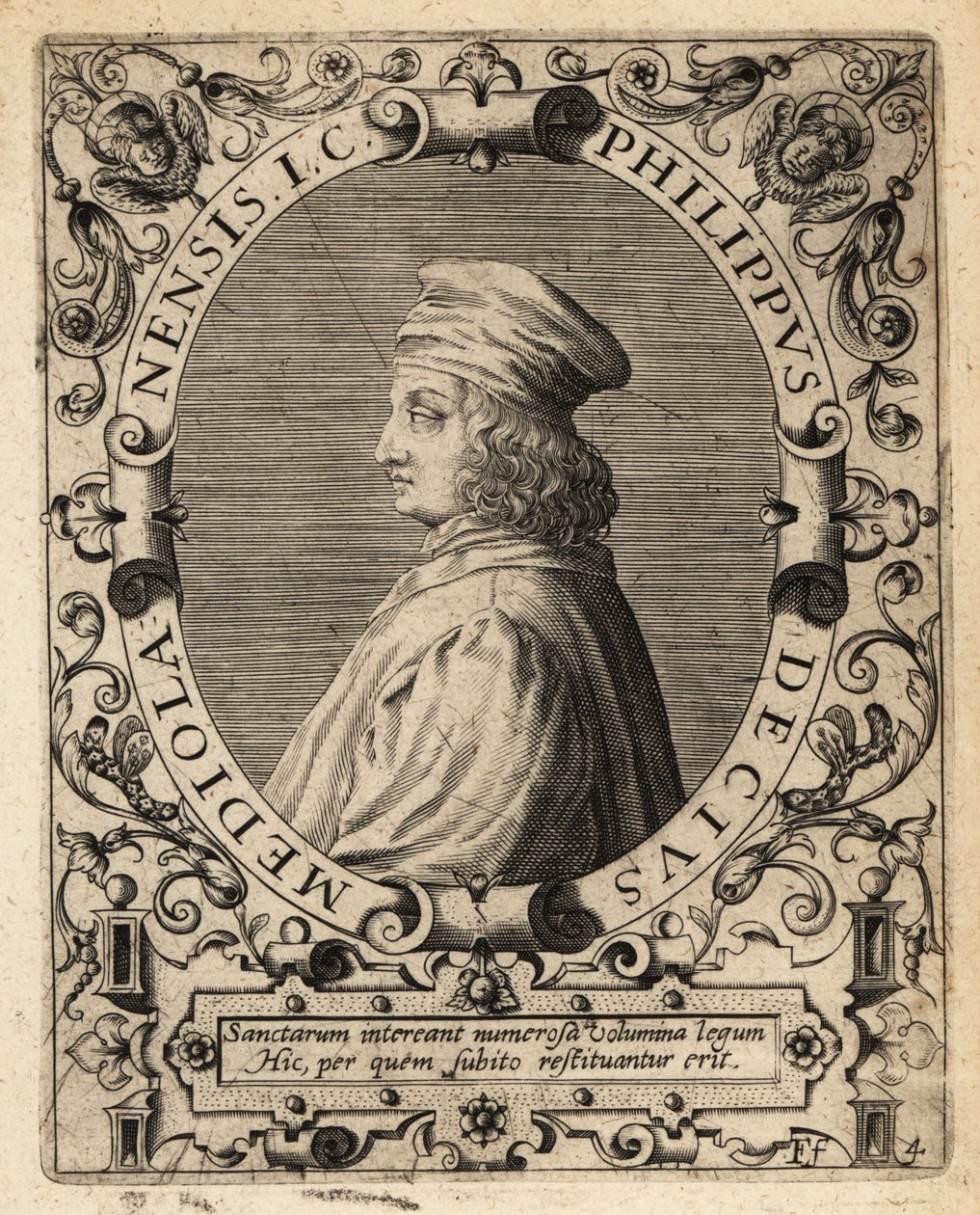 Filippo Decio autorstwa Theodore de Bry