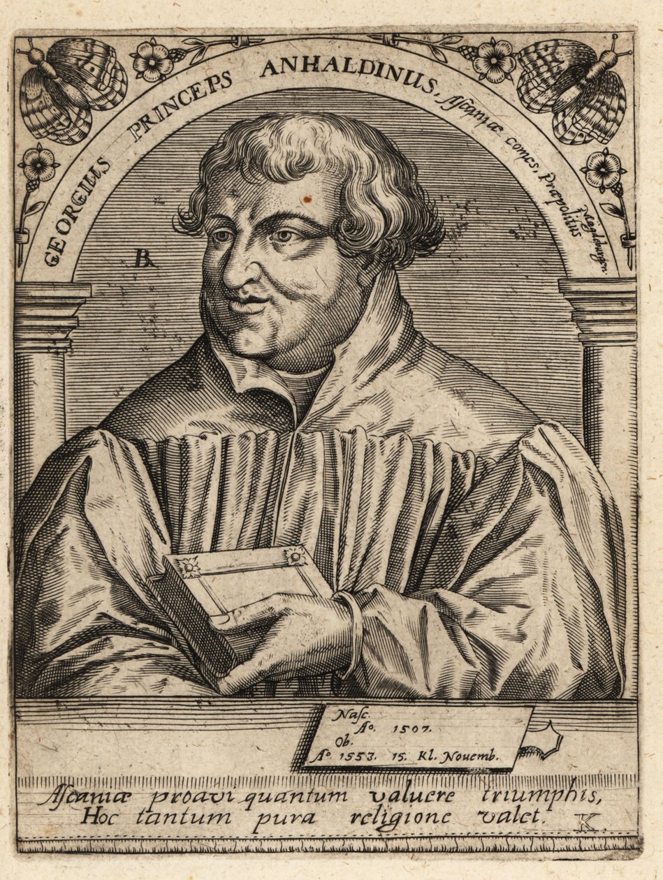 Jerzy III, książę Anhalt-Dessau autorstwa Theodore de Bry